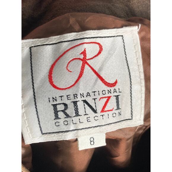 Women’s Vintage Brown Leather Pants Size 8 80s Rinzi Collection High Waist - Picture 4 of 14